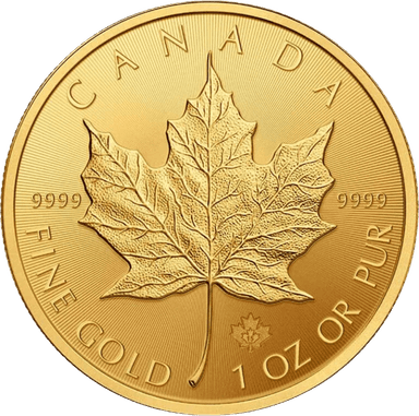 Gold Canadian Maple Leaf